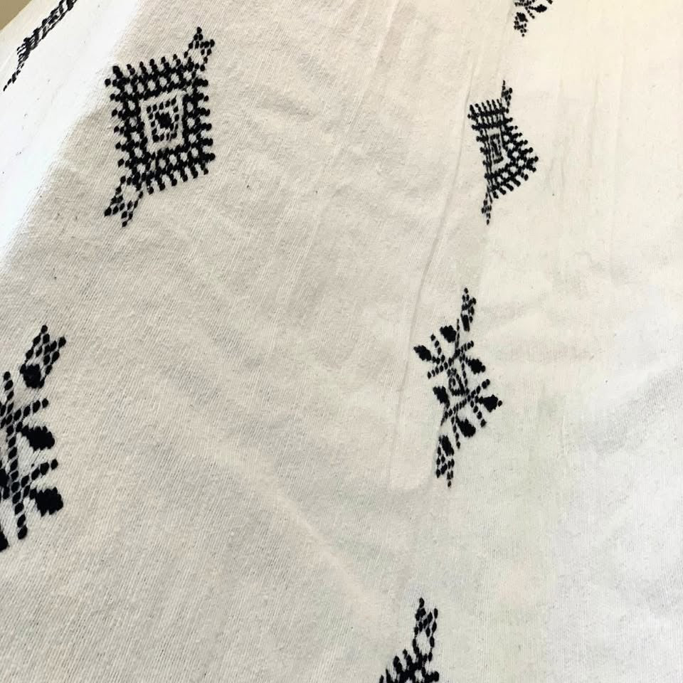 Moroccan PomPom Woven Blankets