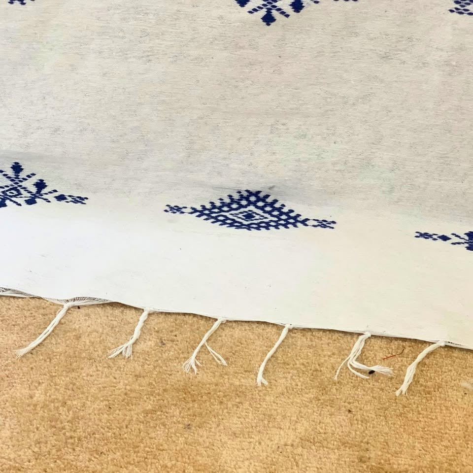 Moroccan PomPom Woven Blankets