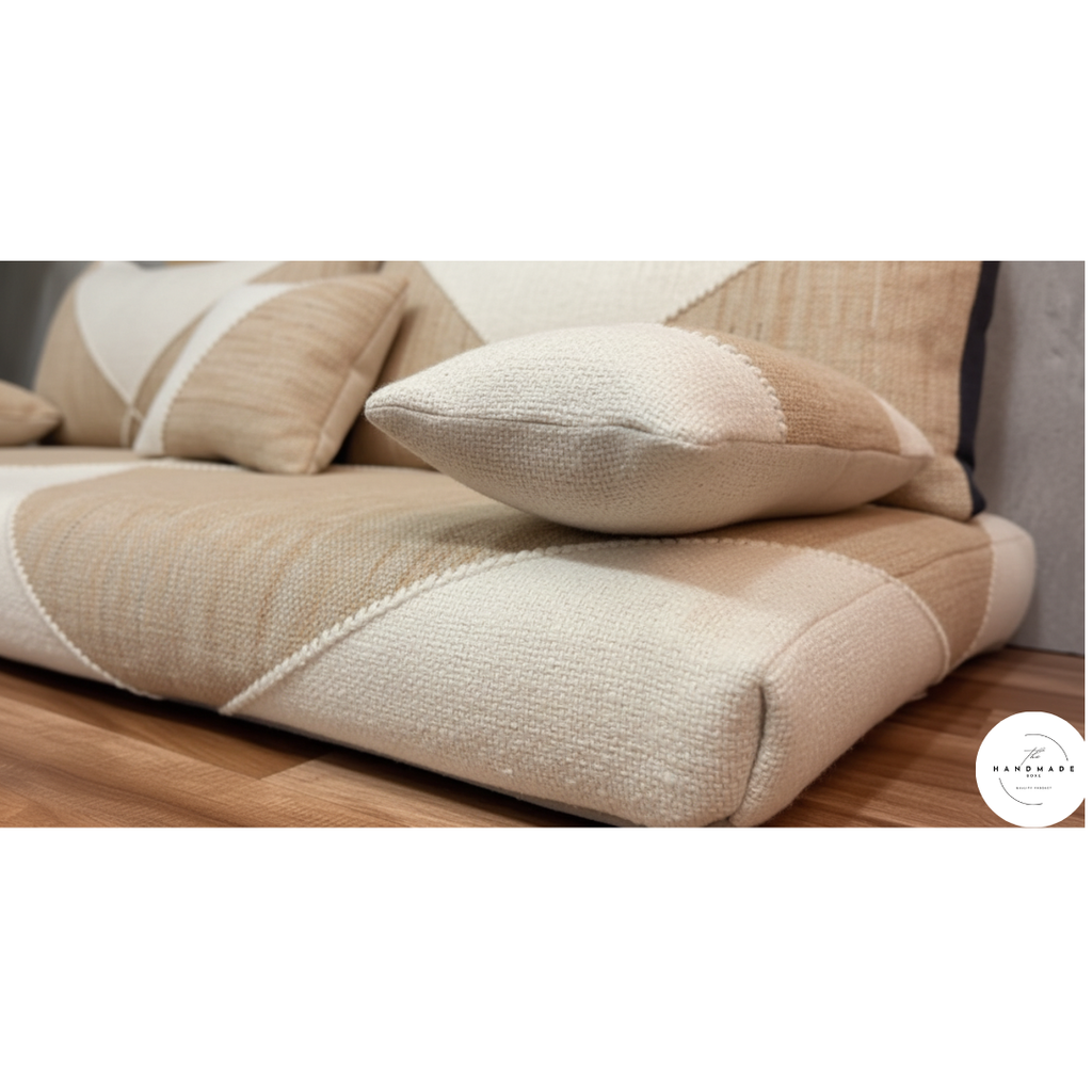 Beige Moroccan Handmade Floor Sofa