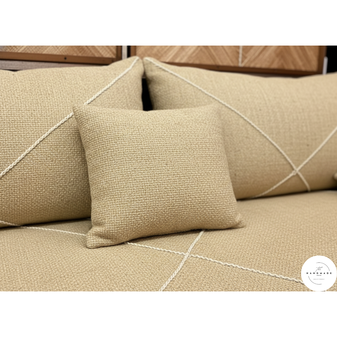 Light Brown Moroccan Handmade Floor Sofa