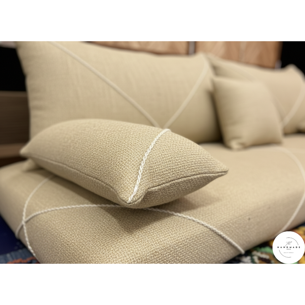 Light Brown Moroccan Handmade Floor Sofa