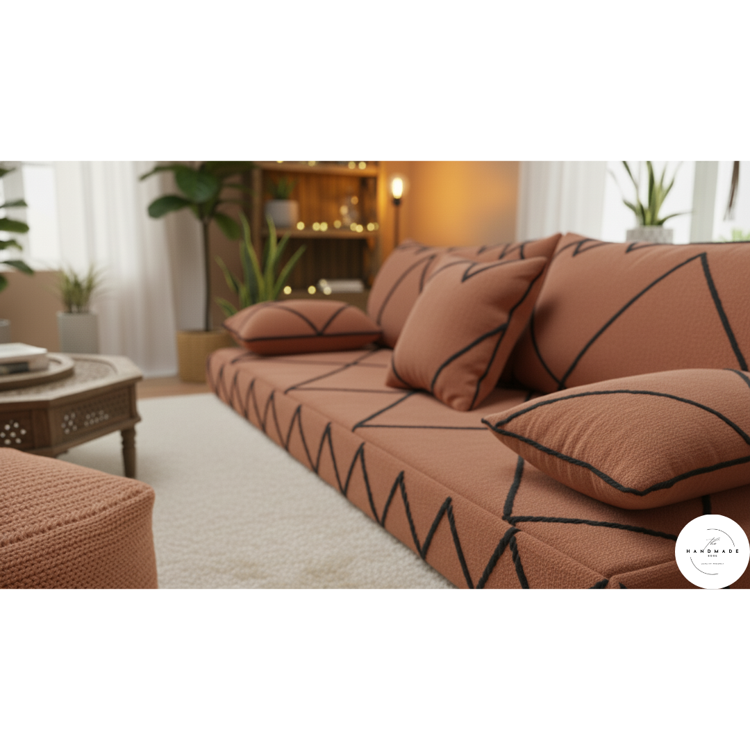 Terracota Moroccan Handmade Floor Sofa