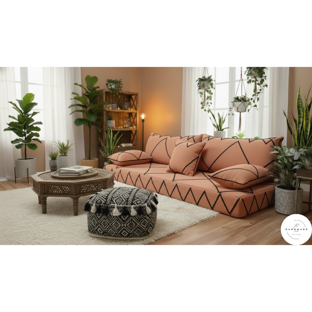 Terracota Moroccan Handmade Floor Sofa