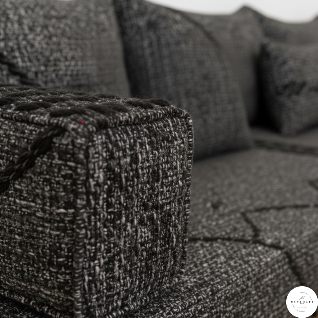 Premium Moroccan Cotton Floor Cushion — Soft, Odor-Free & Handwoven for Modern Homes