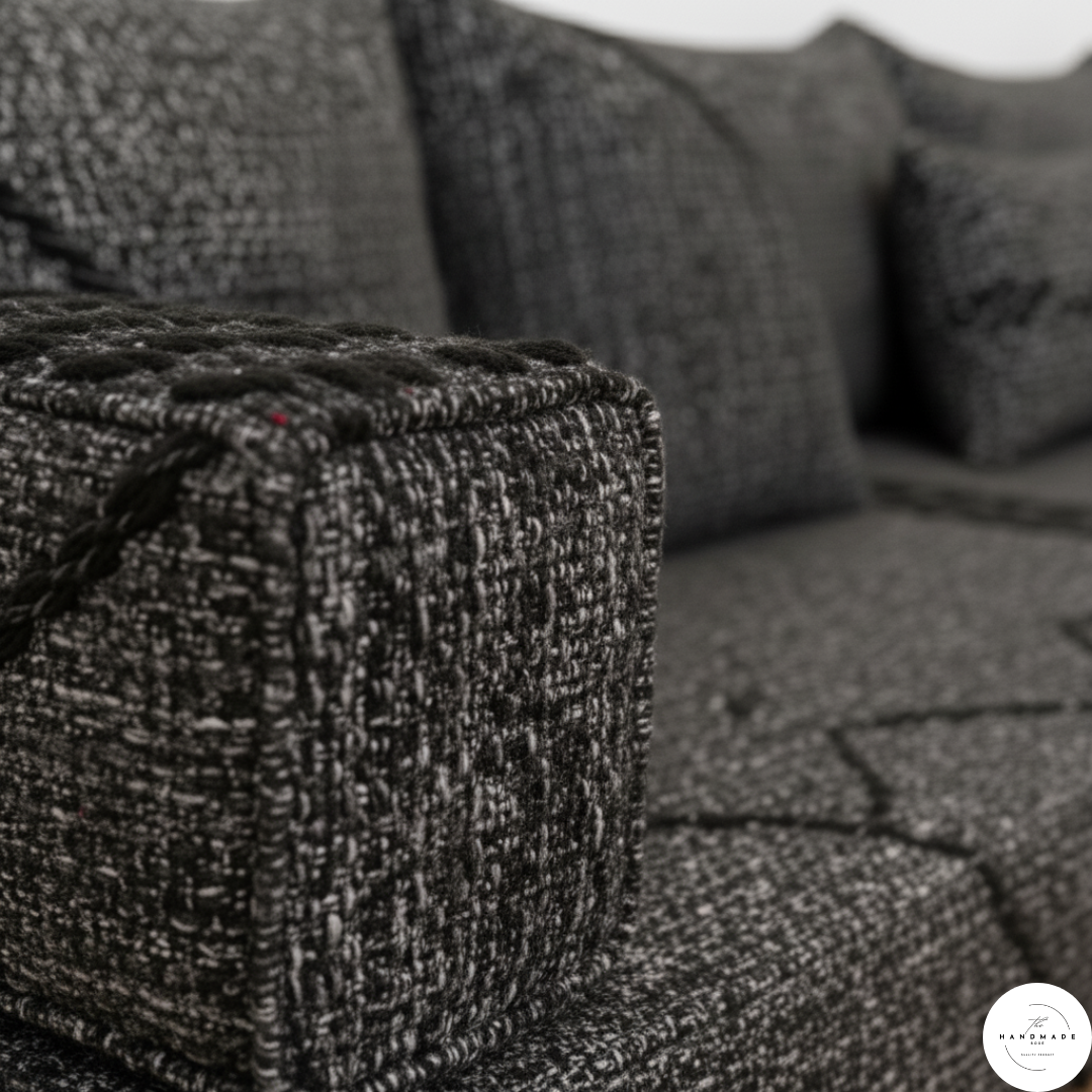 Premium Moroccan Cotton Floor Cushion — Soft, Odor-Free & Handwoven for Modern Homes