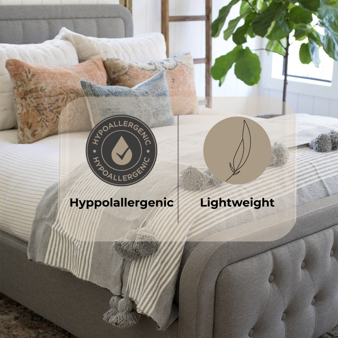 Moroccan Pompom throw blanket for sofa