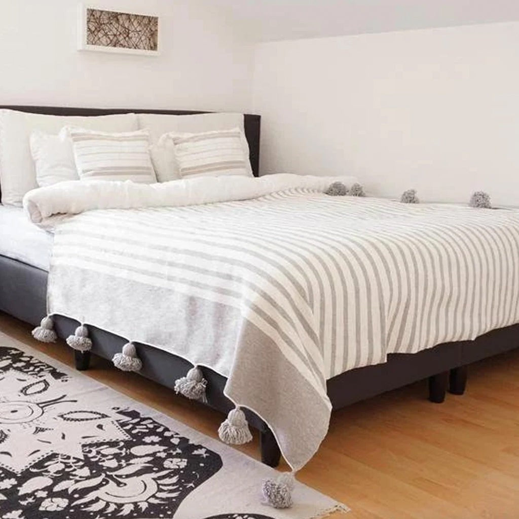 chunky knit pompom blanket ,chunky knit throw blanket , Wool blanket with pom poms ,moroccan pompom throw blankets for sofa , wool pompom throw blankets for sofa , 40x50 blanket ,100% wool blanket , 100 wool blanket , 60 x 50 blanket , 50x40 blanket , 100 cotton blanket