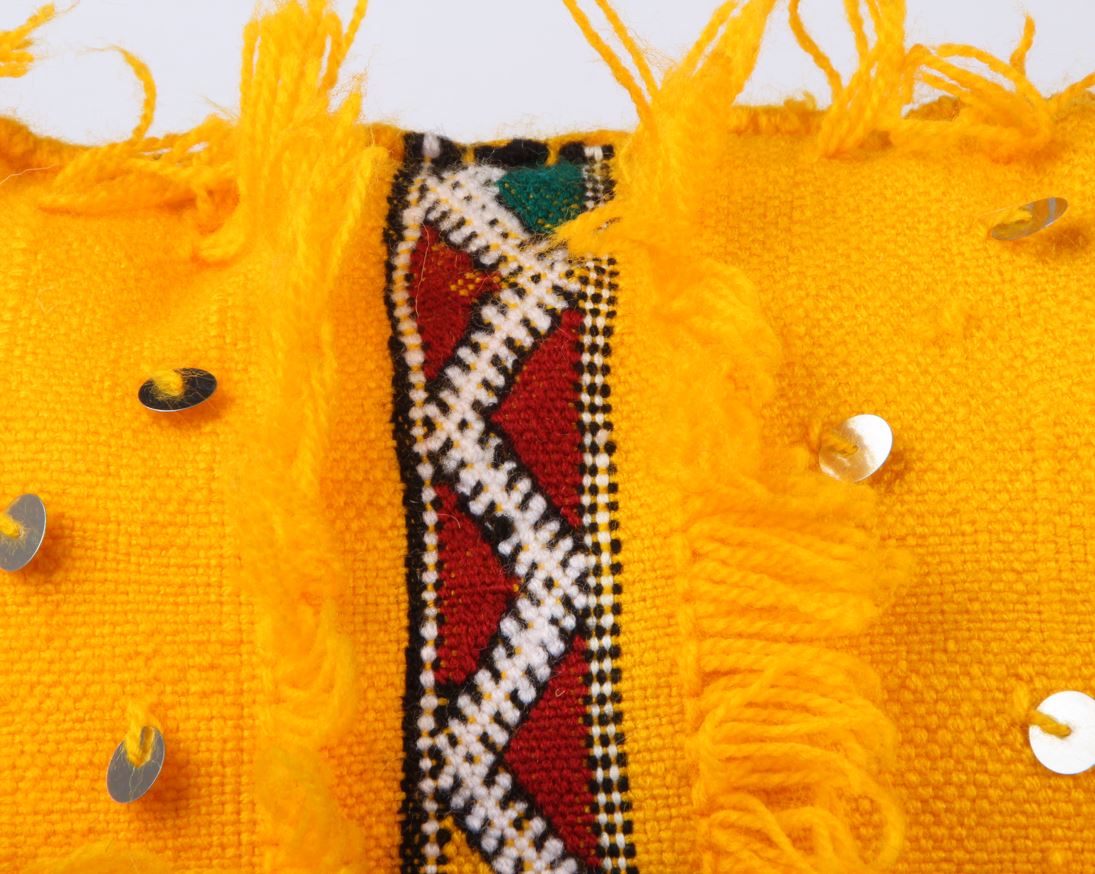 Yellow Berber boho pillow case covers