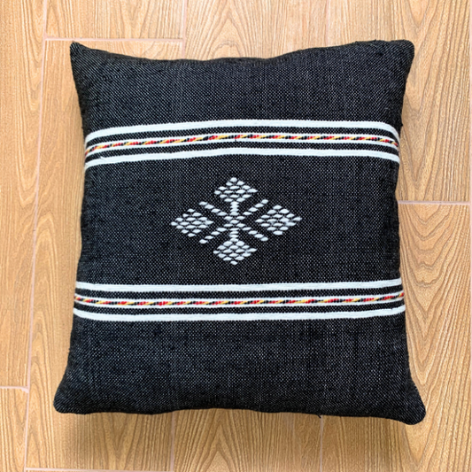 Black Cactus Silk Pillow Cover