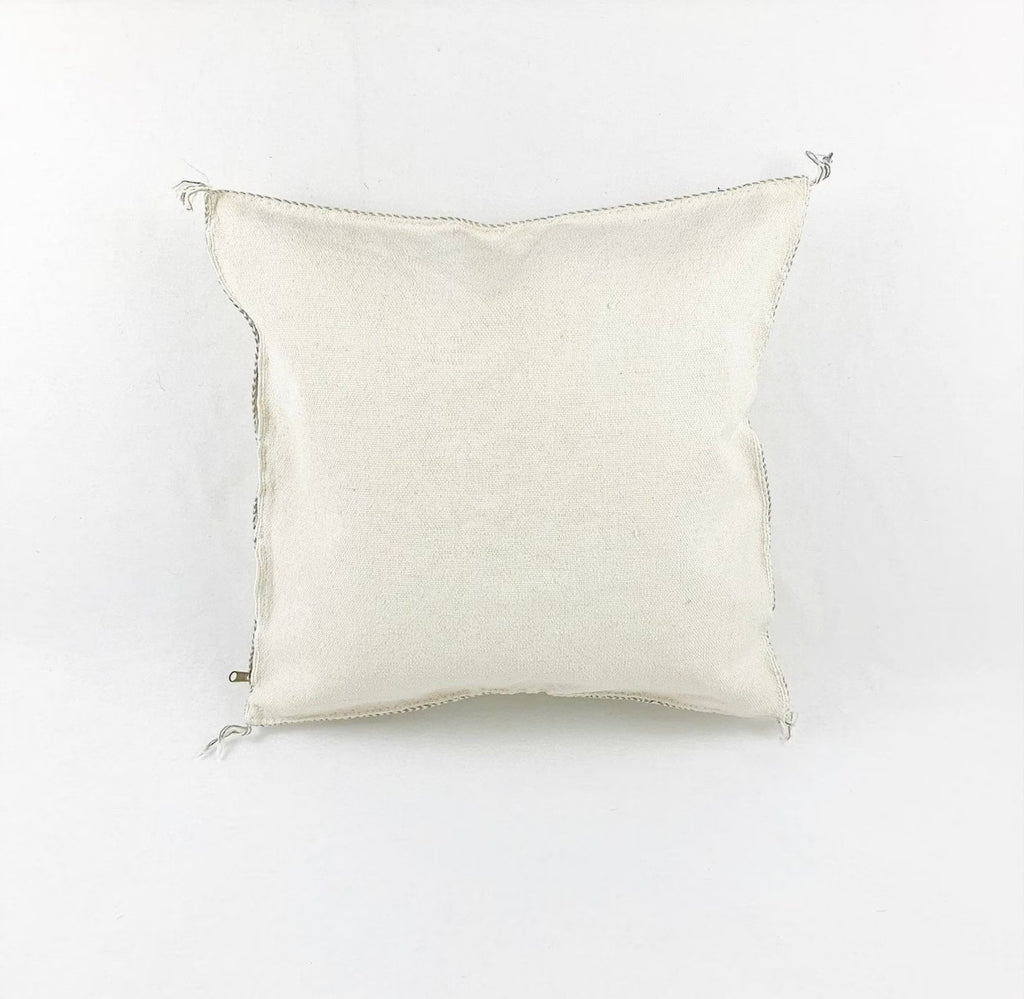 White cactus silk pillow