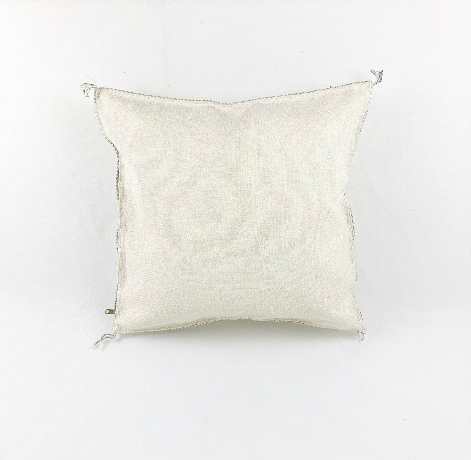 White cactus silk pillow