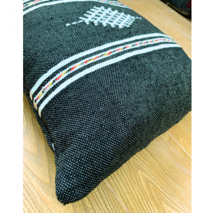 Black boho pillow case covers