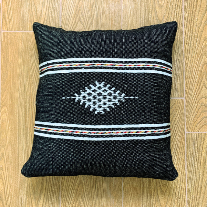 Black boho pillow case covers